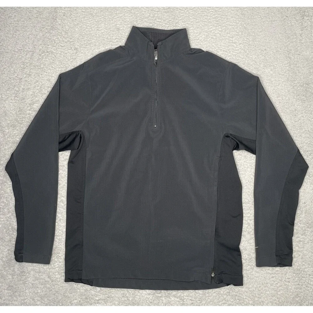 Nike Golf Sphere Pro Quarter Zip Jacket Mens Medium Waffle Lined Fleece Pullover